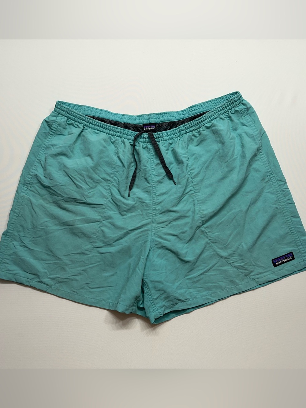 Patagonia Baggies 4.5” Shorts Mens Size XL Aqua Mesh Lined Drawstring Pockets